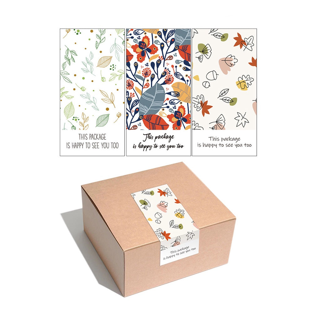 Leaves Thank You Sticker
