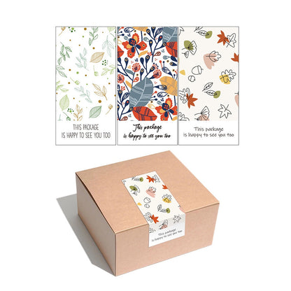 Leaves Thank You Sticker