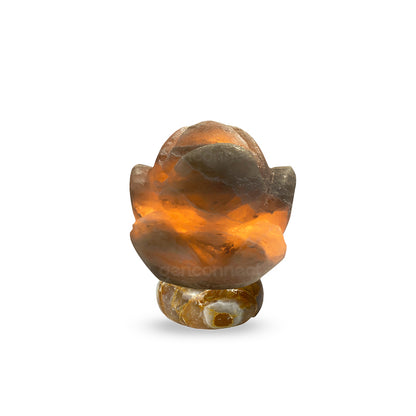 Lotus Himalayan Salt Lamp (Grey)