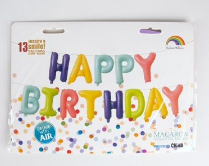 Macaron Candy Birthday Banner