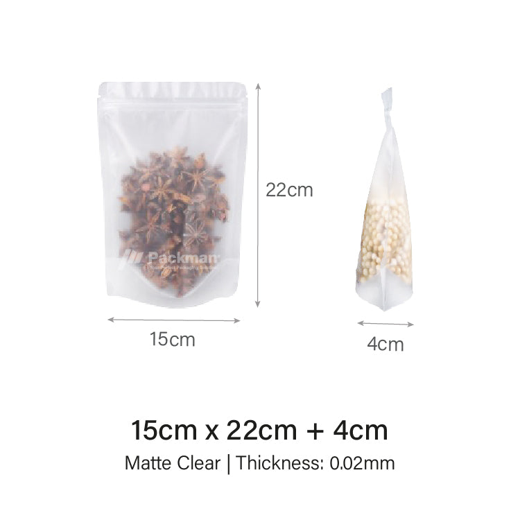 Matte Clear Standing Pouch