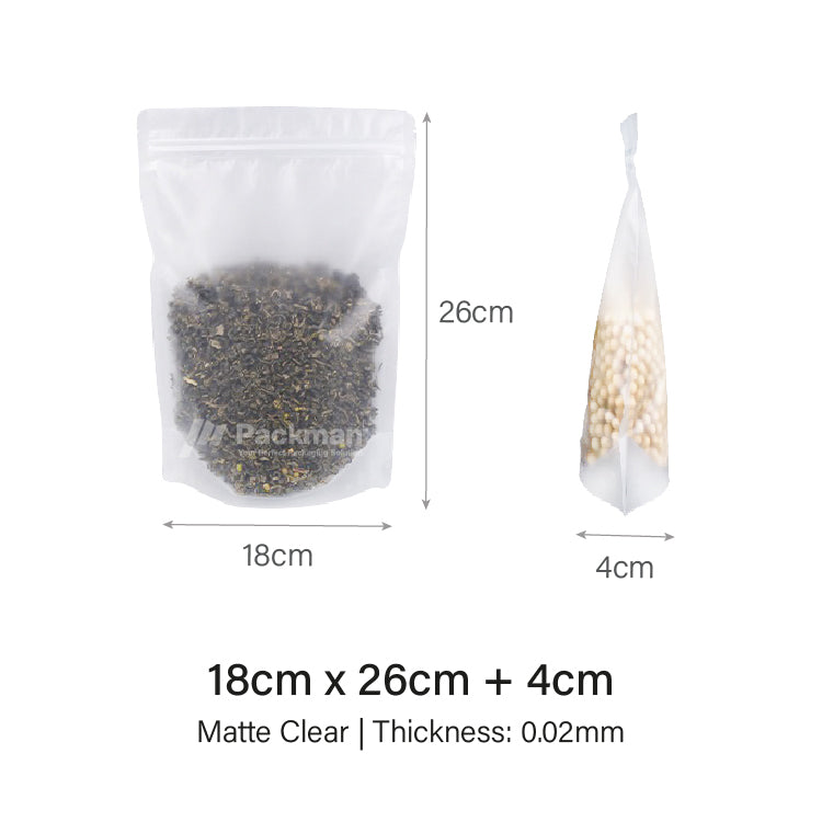 Matte Clear Standing Pouch