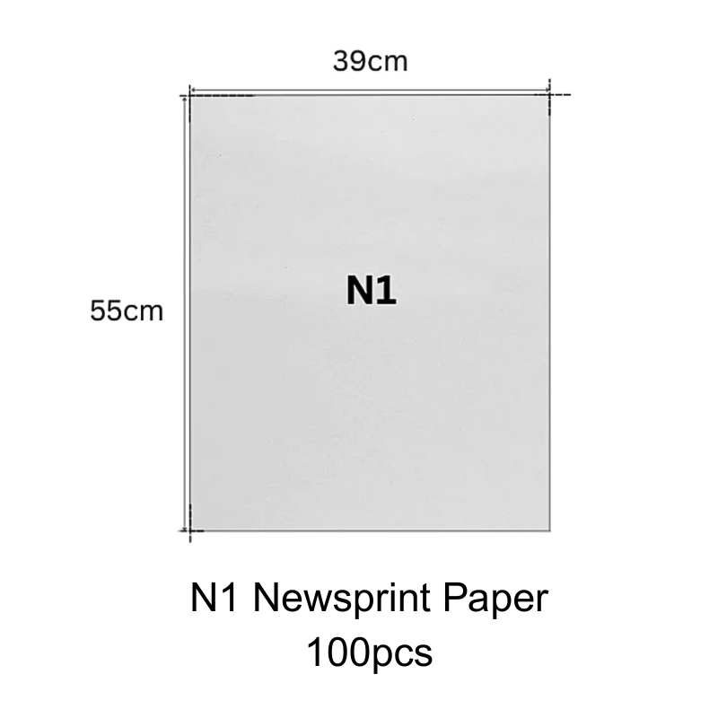 N1 Newsprint Paper (50/100pcs)