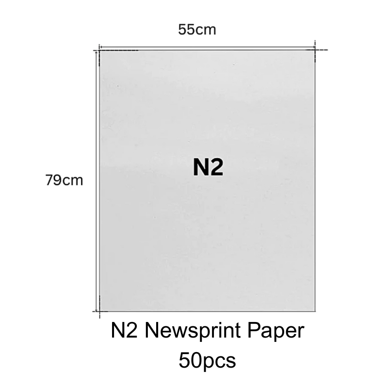 N2 Newsprint Paper (50/100pcs)