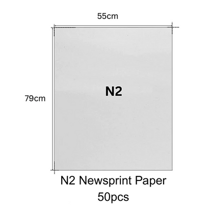 N2 Newsprint Paper (50/100pcs)