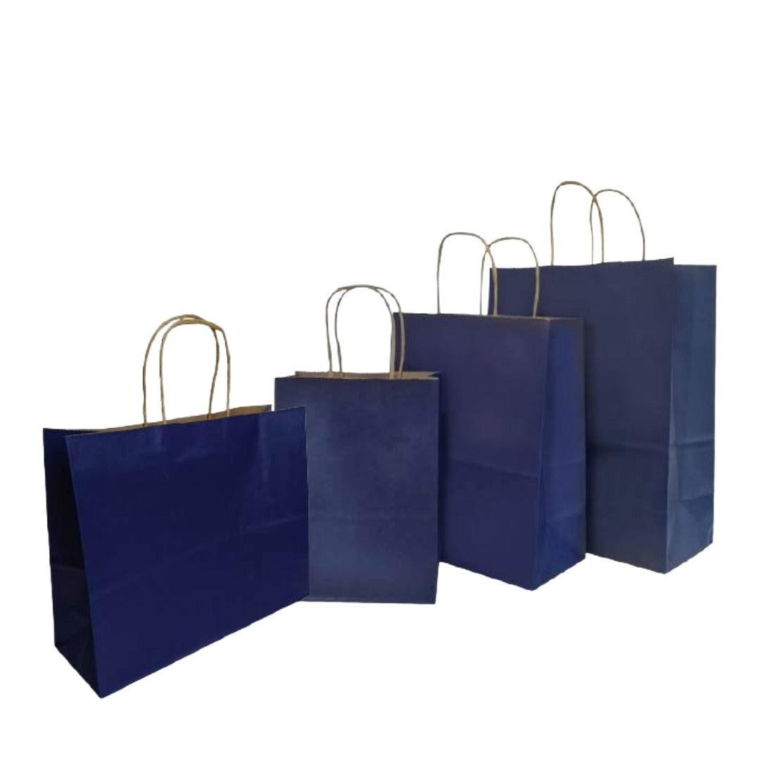 Navy Paper Bag