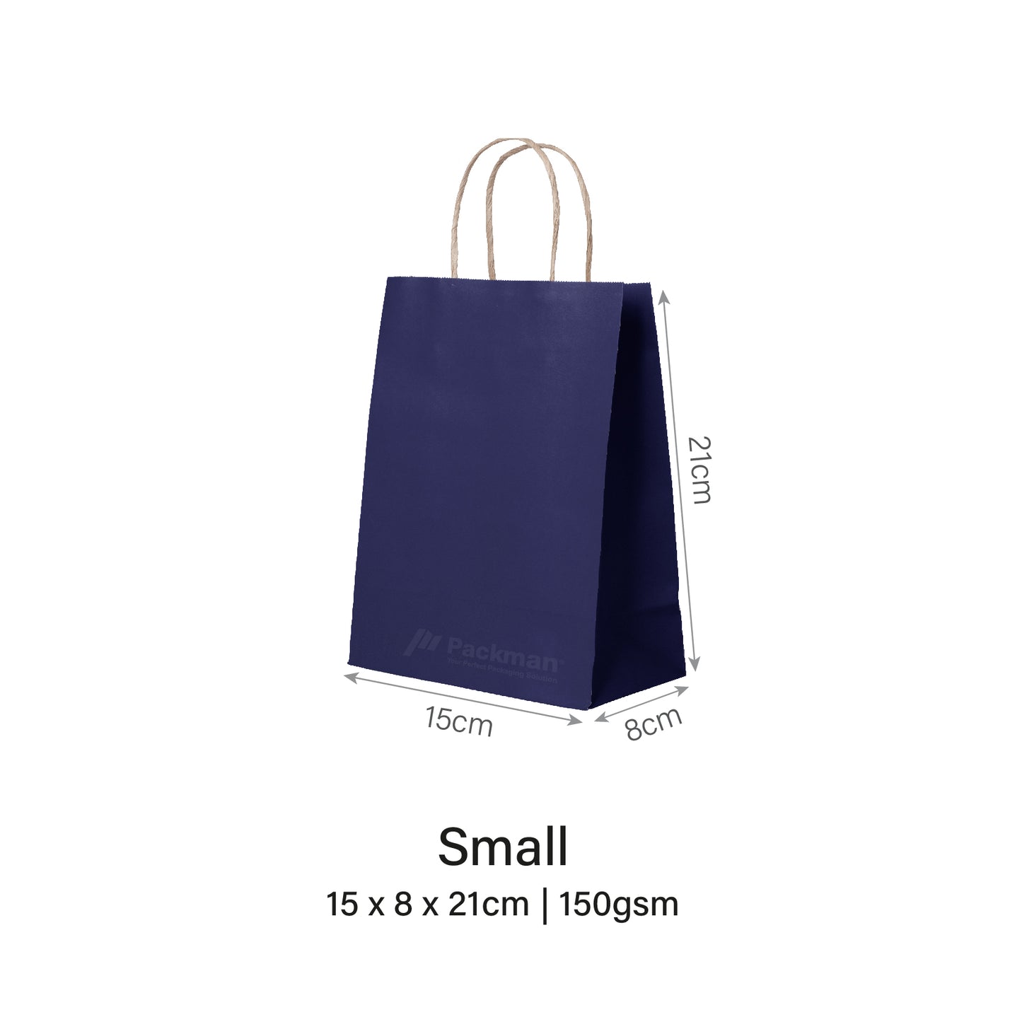 Navy Paper Bag