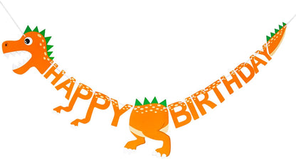 Dino Paper Birthday Banner