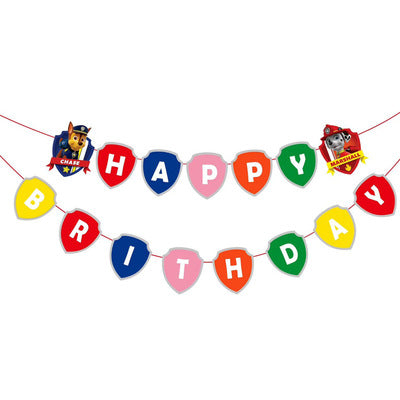 Paw Patrol Paper Birthday Banner 