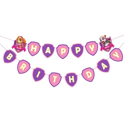 Paw Patrol Paper Birthday Banner 