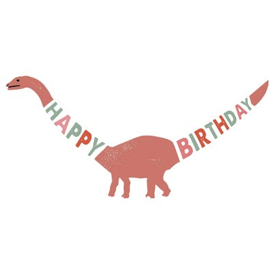 Dino Paper Birthday Banner
