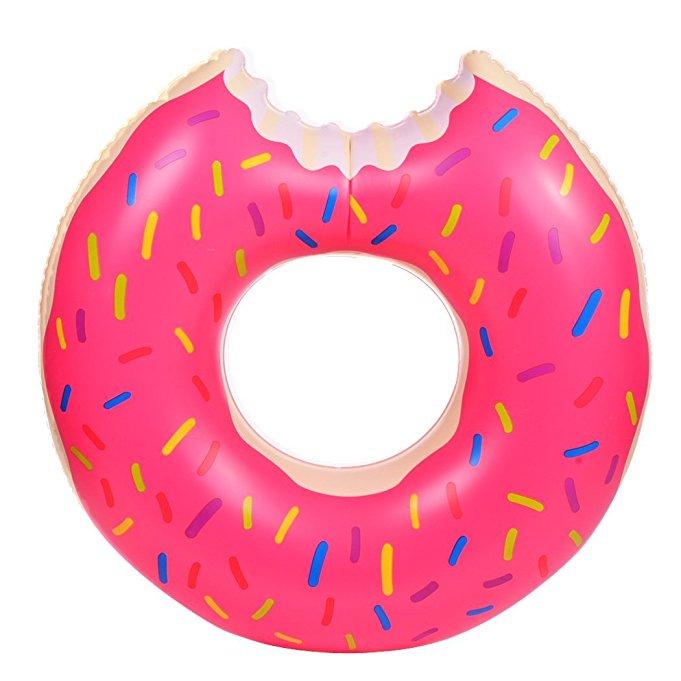 Pink Donut Pool Float