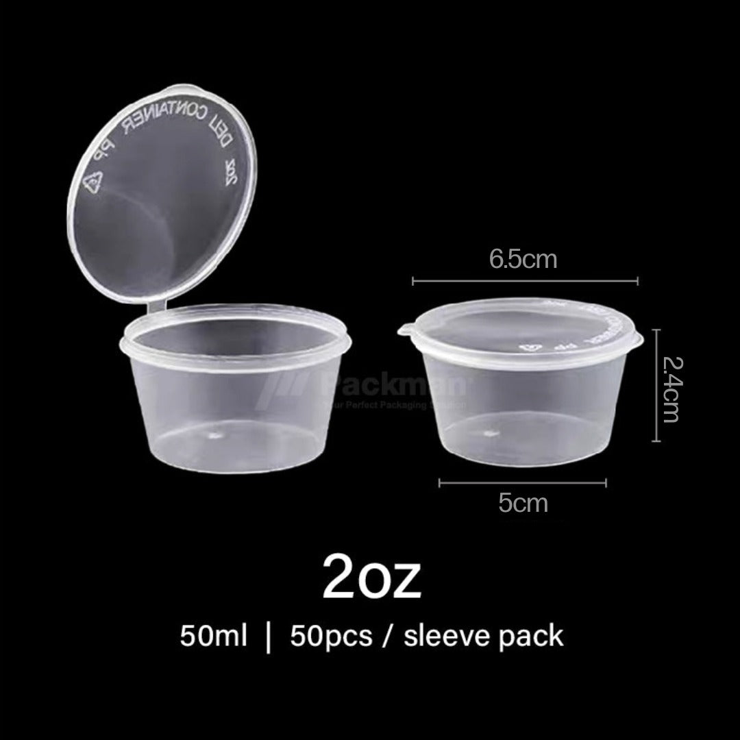 Plastic Sauce Cup with Lid