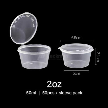 Plastic Sauce Cup with Lid