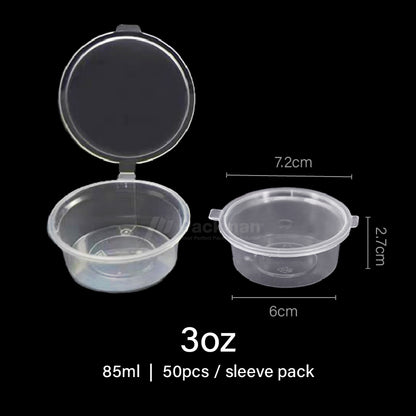 Plastic Sauce Cup with Lid