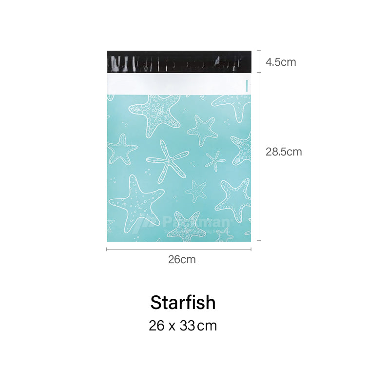 26 x 33cm Starfish Poly Mailer