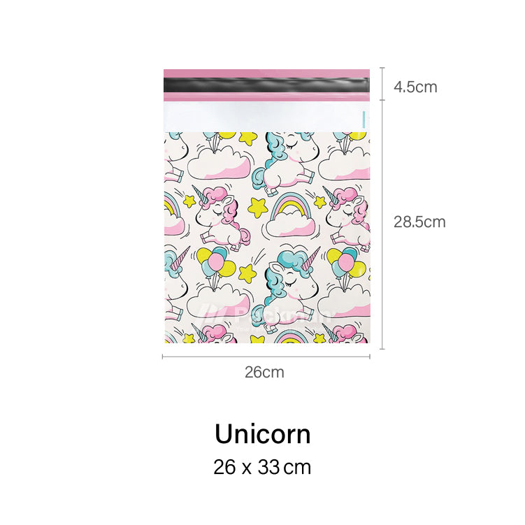 26 x 33cm Unicorn Poly Mailer