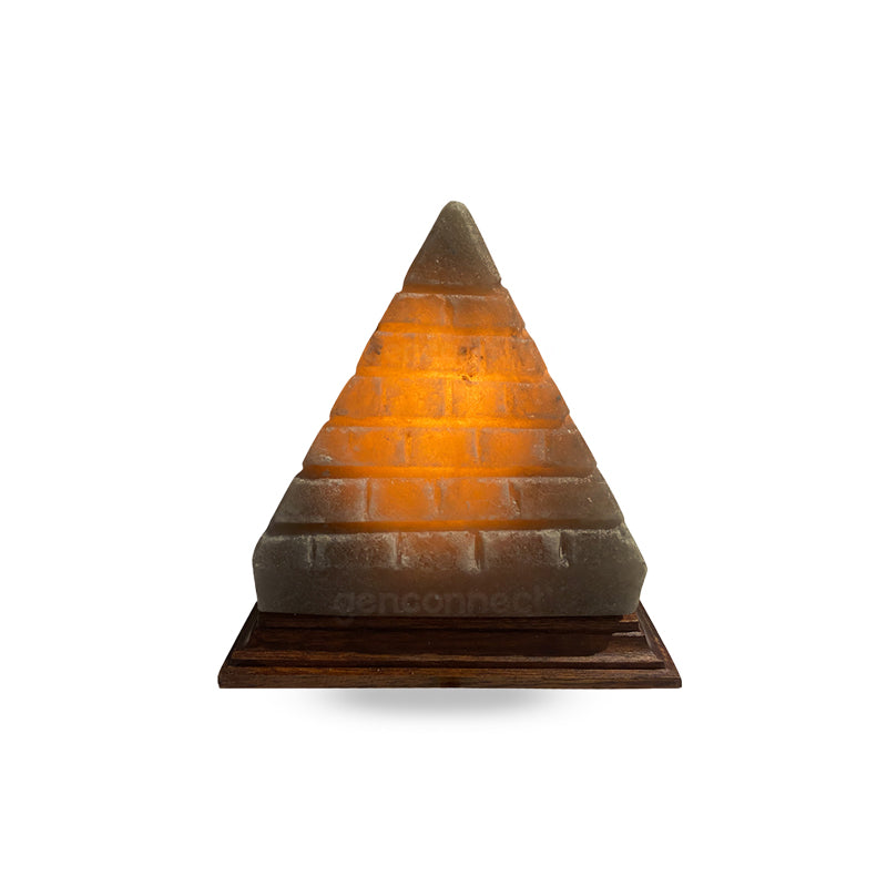 Pyramid Block Himalayan Salt lamp (Grey)