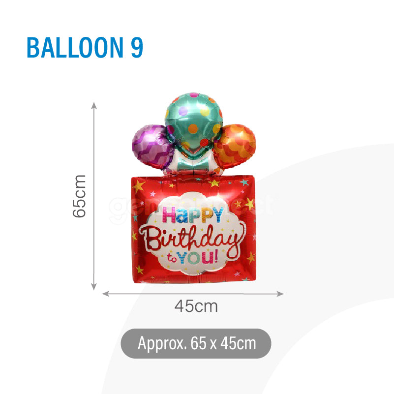 Happy Birthday Foil Balloon #9