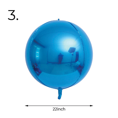 Blue Round Balloon