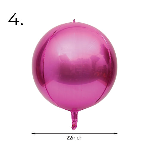 Pink Round Balloon