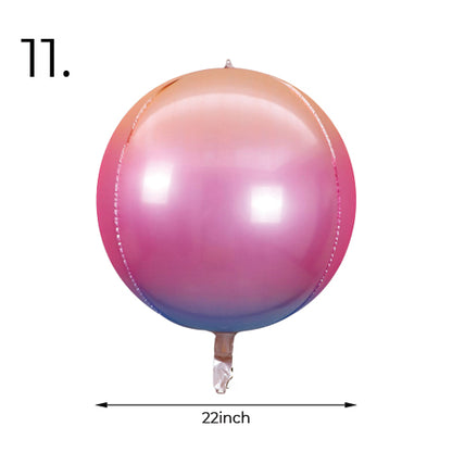 Pink Sunset Round Balloon
