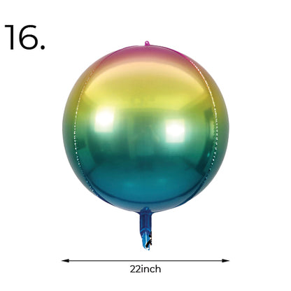 Rainbow Round Balloon