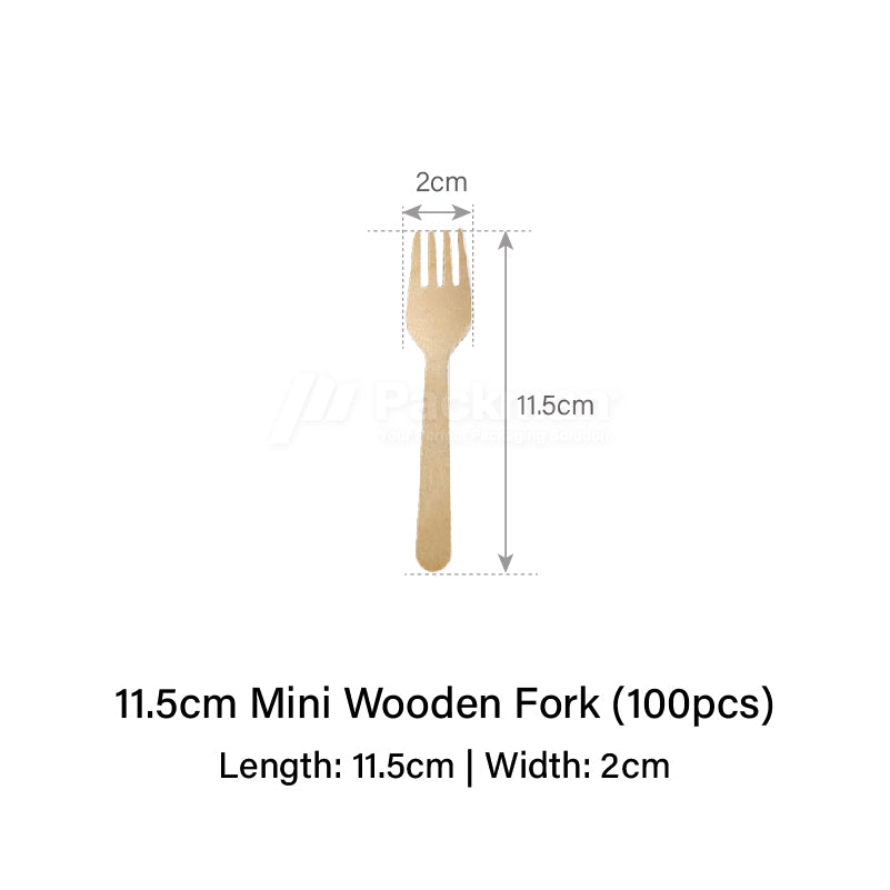 Mini Wooden Fork (100pcs)