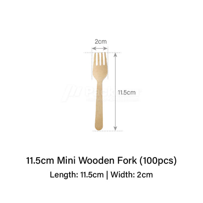 Mini Wooden Fork (100pcs)