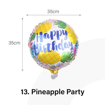Pineapple Party Round Balloon