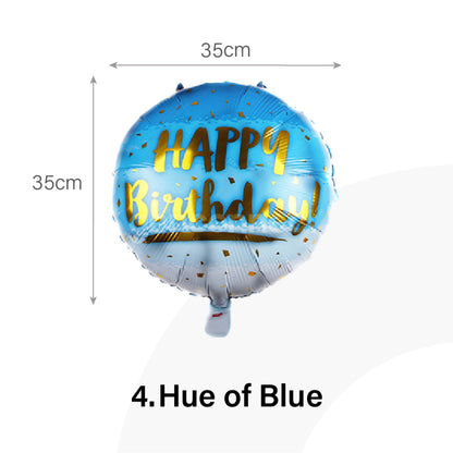 Hue of Blue Round Balloon