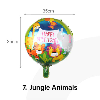 Jungle Animals Round Balloon