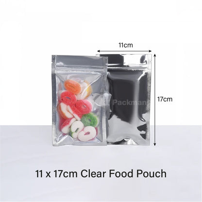 11 x 17cm Clear Food Pouch (50 pcs)