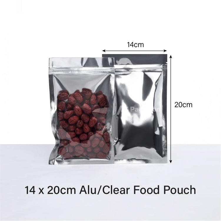 14 x 20cm Clear Food Pouch (50 pcs)