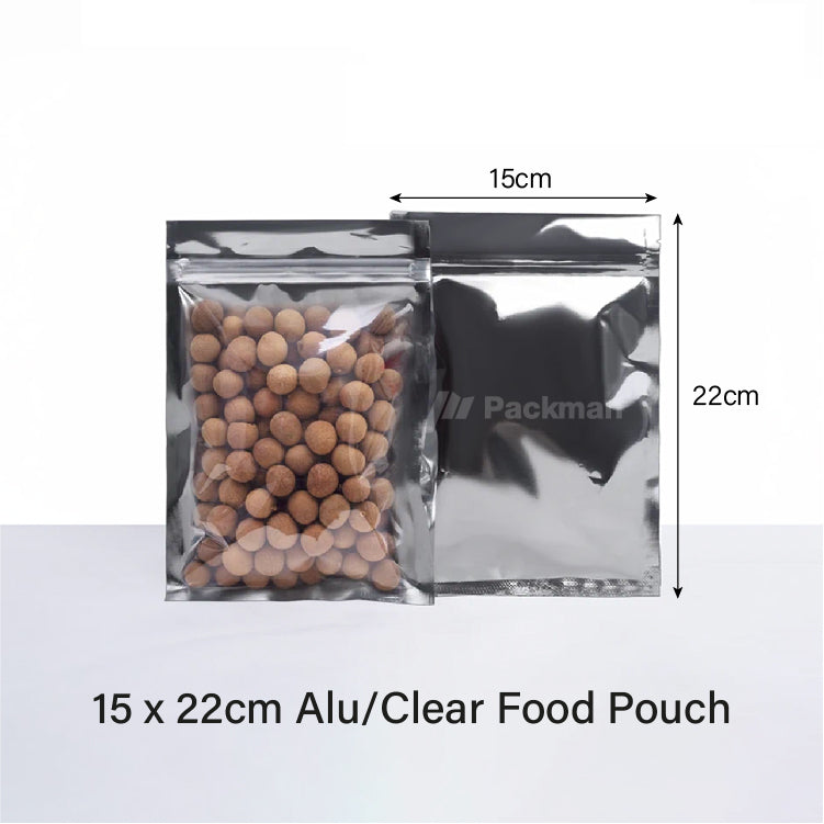 15 x 22cm Clear Food Pouch (50 pcs)