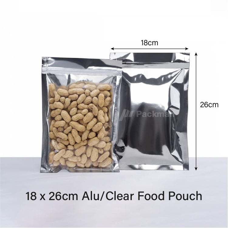18 x 26cm Clear Food Pouch (50 pcs)