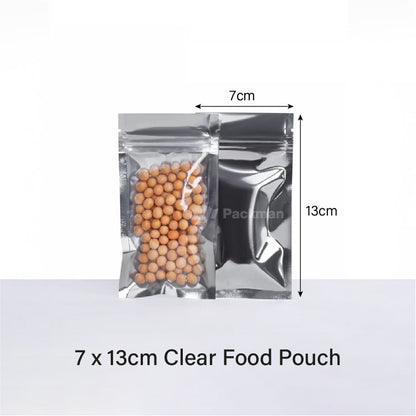 7 x 13cm Clear Food Pouch (100pcs)