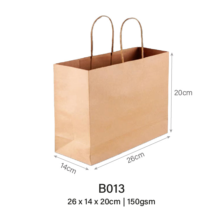 26 x 14 x 20cm B013 Extra Thick Paper Bag (10pcs)