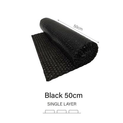 50cm x 1/5/10/20/30m Black Bubble Wrap