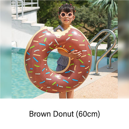 Brown Donut Pool Float