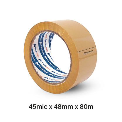 48mm x 80m Brown Tape