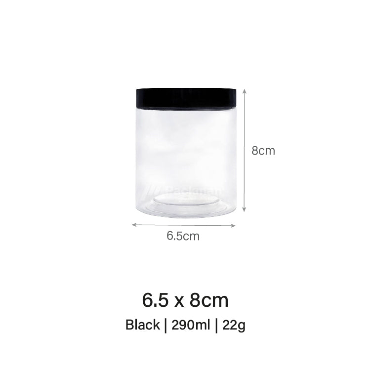 6.5 x 8cm Brown Plastic Jar (9pcs)