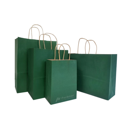 Deep Green Paper Bag (10pcs)