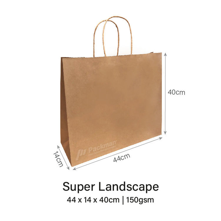 44 x 14 x 40cm Super Landscape Paper Bag (10pcs)