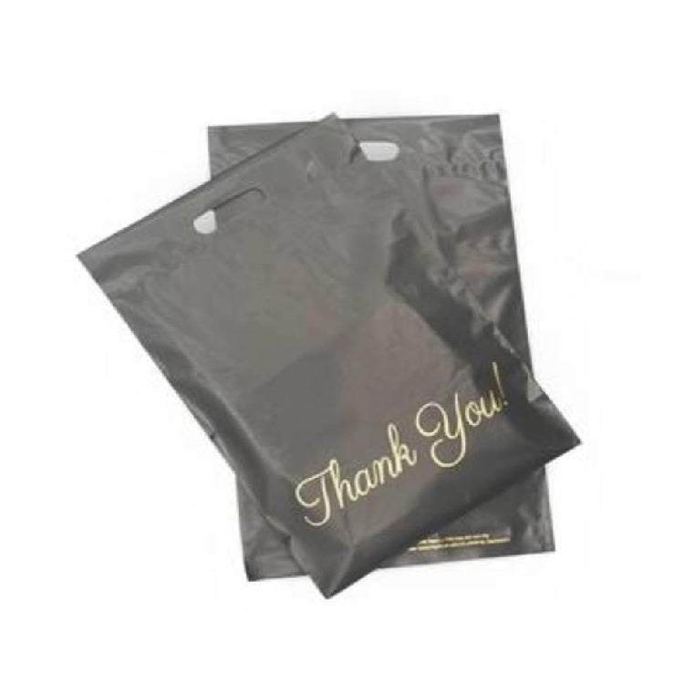 26 x 38cm Black Thank you Polymailer with Handle