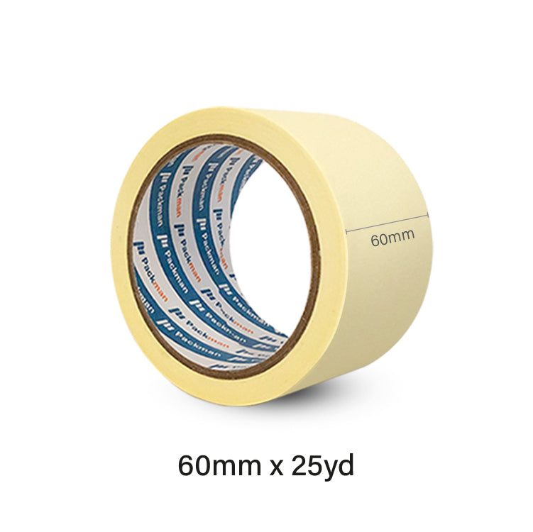 60mm x 25yd Masking Tape (3 Rolls)