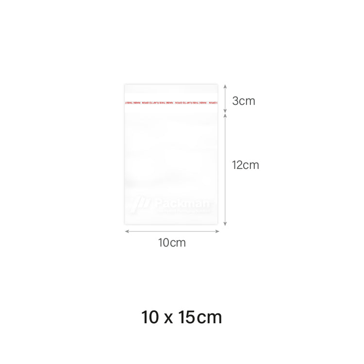 10 x 15cm Self Adhesive OPP Bag