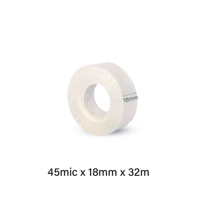 18mm x 32m Clear OPP Packing Tape - Inner Core 38mm