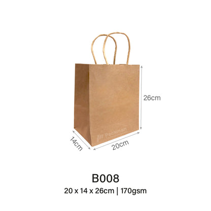 20 x 14 x 26cm B008 Extra Thick Paper Bag (10pcs)