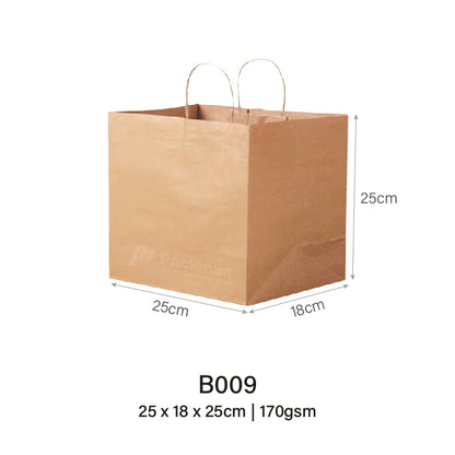 25 x 18 x 25cm B009 Extra Thick Paper Bag (10pcs)